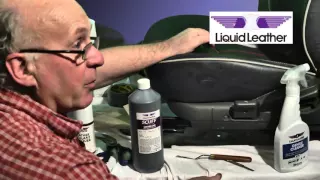 Liquid Leather Part Ten  Repairing Tear on Car Leather Seat