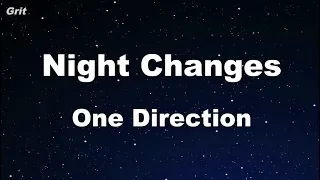 Night Changes - One Direction Karaoke 【No Guide Melody】 Instrumental