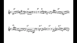 Charlie Parker ¨Scrapple from the Apple¨ - Alto Sax Solo (Transcription C)