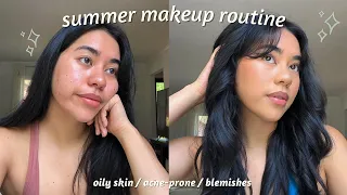 *Natural* Full Coverage Makeup For Oily & Acne Prone Skin (covers blemishes & lasts all day!)