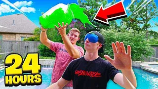 BLINDFOLDED FOR 24 HOURS CHALLENGE!