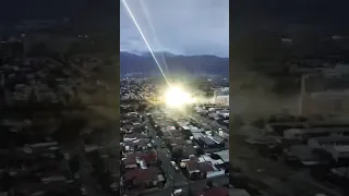 Laser Beam Strikes A House💥 #technology #space #laser #shorts #solareclipse #totalsolareclipse #sun