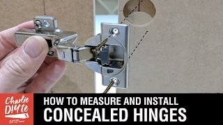How to Measure & Install Concealed Hinges on Cabinet Doors