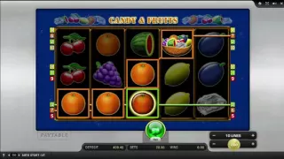 Kostenloser Candy And Fruits Spielautomat von Merkur Video Vorschau | HEX