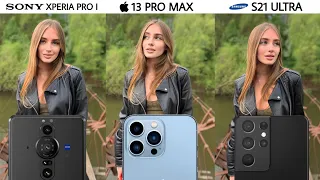 Sony Xperia Pro I vs iPhone 13 Pro Max vs Samsung Galaxy S21 Ultra Camera Test