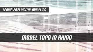 3 Ways to Model Topography in Rhino and Manipulate!