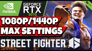 Street Fighter 6 DEMO - RTX 3070 + Intel Core i5 10400F 1080p/1440p Max Setting Preset Gameplay