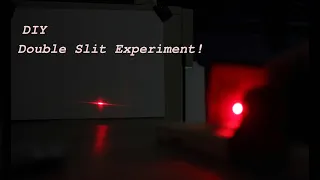 Stay at Home Experiments #1 / DIY Double Slit Experiment! Quantum Physics at Home