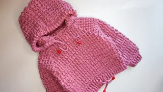 How to crochet "November" sweater for children / Part 2