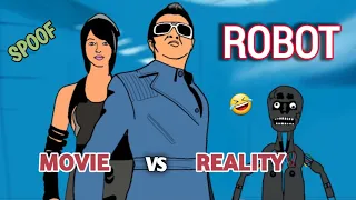 ROBOT movie vs reality 🤣 | enthiran movie spoof | part - 2 | rajinikanth | funny video | mv creation