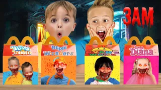 DON'T ORDER ANGRY RYAN'S WORLD, LANKYBOX, VLAD&NIKI, BLIPPI HAPPY MEAL FROM McDonalds at 3AM!