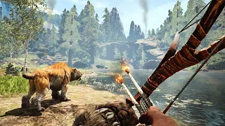 HUNTING WITH A SABERTOOTH! - Far Cry Primal - Part 3