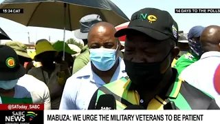 ANC Deputy President David Mabuza urges Military Veterans to be patient