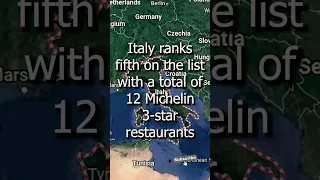 Which country has the most Michelin 3-star restaurants? Can you guess? #shorts