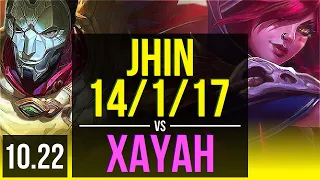 JHIN & Leona vs XAYAH & Rakan (ADC) | 14/1/17, Rank 1 Jhin, Rank 8 | EUW Challenger | v10.22