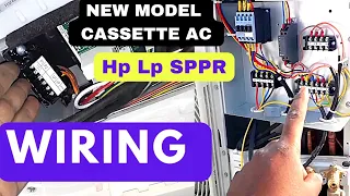 DAIKIN 3 PHASE NEW MODEL CASSETTE AC| SPPR HP LP WIRING ||3 PHASE AC INDOOR AND OUTDOOR WIRING HINDI