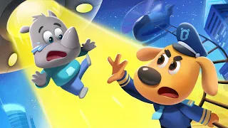 Little Rhino was Taken by an Alien | Sheriff Labrador Collection | Best Cartoons for Kids