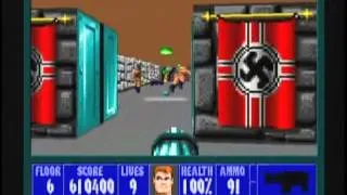 Wolfenstein 3D (100%) Walkthrough (E5M6)