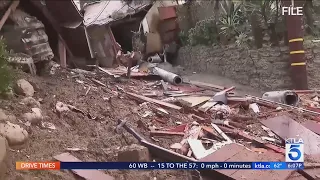 Southern California residents left with destruction after powerful storms, winds