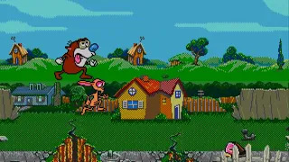 Ren & Stimpy Show Presents Stimpy's Invention, The  SEGA MEGADRIVE GENESIS HYPERSPIN NOT MINE VIDEOS