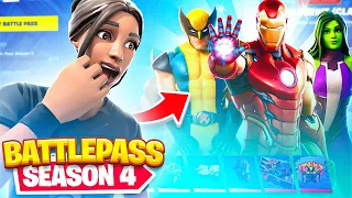 My REACTION to the SEASON 4 Battle Pass (*Buying ALL Tiers*) | Bugha