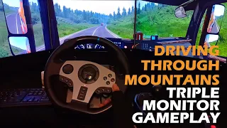 THROUGH MOUNTAIN AND FOREST OF ROMANIA | EURO TRUCK SIMULATOR 2 | PXN V9 STEERING GAMEPLAY