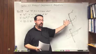 Orthogonal Complements and Projections (part 1 of 2)