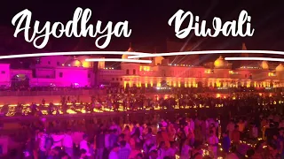 ayodhya// Diwali// leaser light show//sarayu river ayodhya// 9 lakh diyas