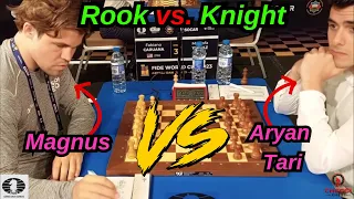 Knight vs Rook! Who will come out on top?