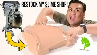 RESTOCK MY SLIME SHOP WITH ME! NEW SLIME! 😍