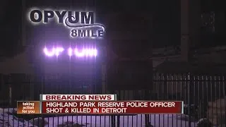 Highland Park reserve police officer shot and killed outside Detroit club