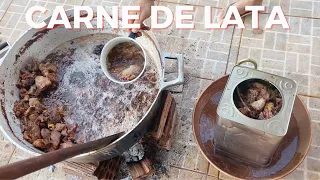 CARNE DE PORCO COM TORRESMO NA LATA! A MELHOR CARNE! TRADIÇÃO E FARTURA NA ROÇA! FRAN ADORNO