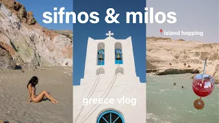 island hopping in Greece - Sifnos + Milos travel vlog 🇬🇷