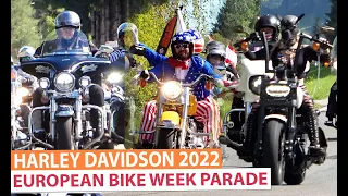 European Bike Week FULL PARADE 2022 - Harley Davidson Treffen Faaker See