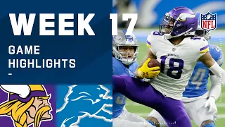 Vikings vs. Lions Week 17 Highlights | NFL 2020