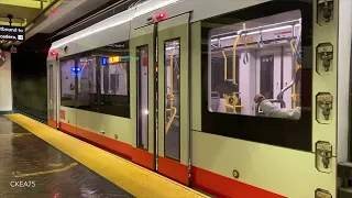 N Caltrain Muni Metro in Powell Street Station, San Francisco, California