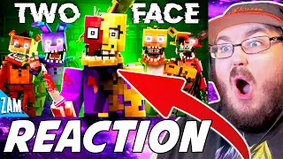 "TWO FACE" - ♪ Minecraft FNAF Animated Music Video (Song by Jake Daniels) & MORE FNAF REACTION!!!
