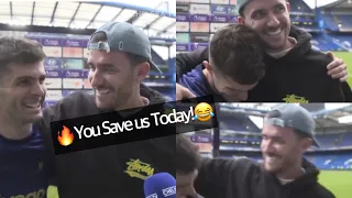 🔥”You save Us!”😂Ben Chilwell “interrupts” Pulisic’s interview | Chelsea 1-0 West Ham