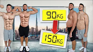 WER NIMMT SCHNELLER ZU IN 24 STUNDEN CHALLENGE TEIL 2  !!! (in Dubai) | Kelvin und Marvin