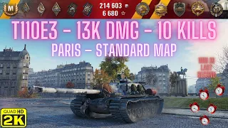 T110E3 / 13K DMG / 10 KILLS / Win in last second / World of Tanks