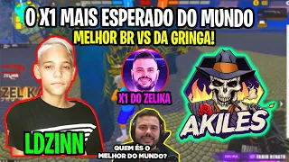 LDZINN VS AKILES O X1 MAIS AGUARDADO DO MUNDO - O MELHOR DO BRASIL VS DA GRINGA - X1 DO ZELIKA!