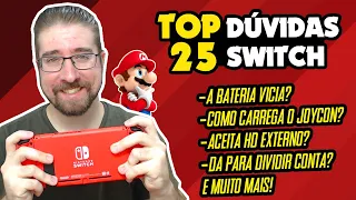 TOP 25 DÚVIDAS frequentes sobre o Nintendo Switch | #DicasSwitch