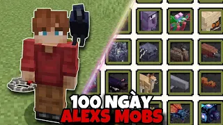 Mình Sinh Tồn 100 Ngày Minecraft Alex's Mobs Siêu Khó !!