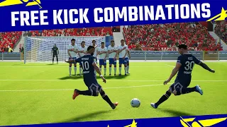 eFootball 2022 Free Kick Combinations Tutorial - Playstation & Xbox