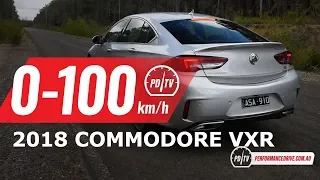 2018 Holden Commodore VXR 0-100km/h & engine sound