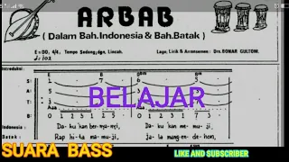 Suara Bass, lagu ARBAB, Cip. Drs. Bonar Gultom