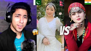 Pakistani Reaction on Simpal Kharel vs Daizy Aizy Transition Videos | India vs Nepal | Maadi Reacts