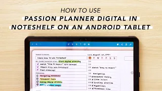 How to Use Passion Planner Digital on an Android Tablet
