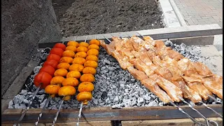 Fish Shashlik Caucasus style. ENG SUB.