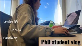 Week in the life of a Maths PhD student in London | PhD Diaries